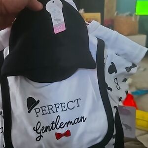 BRAND NWT 6 piece SET, Formal, Bowtie, Baby 3-6m 👶 💍